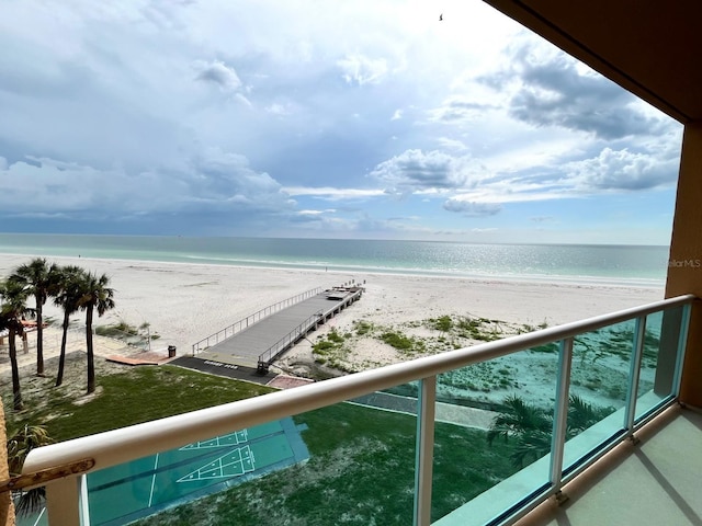 880 Mandalay Ave Unit N311, Clearwater Beach, FL 33767 - water view with nearby beach