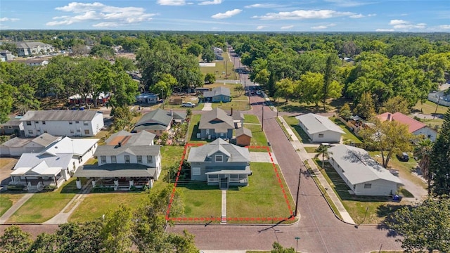 1048 W Lime St, Lakeland, FL 33815 - aerial perspective of suburban area with property boundaries highlighted
