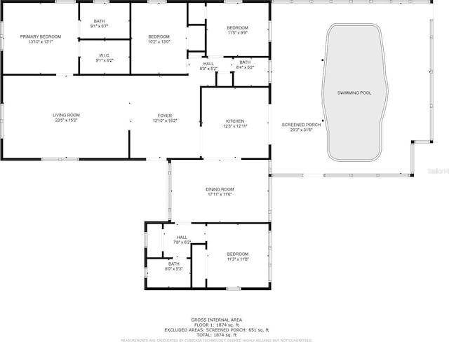 610 Cordova Blvd NE, Saint Petersburg, FL 33704 - view of home floor plan