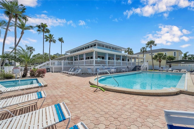 5722 Biscayne Ct Unit 107, New Port Richey, FL 34652 - community pool with a patio