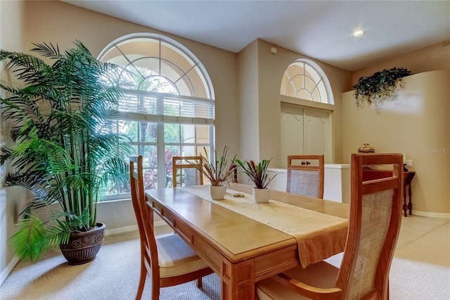 1827 Foxboro Ct, Oldsmar, FL 34677 - carpeted dining area featuring plenty of natural light