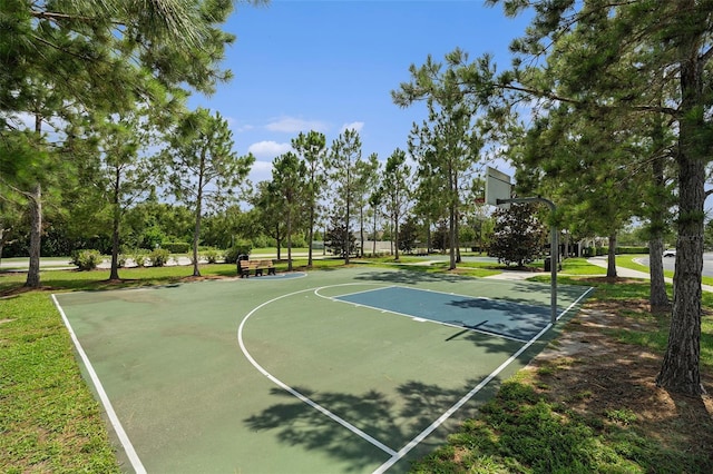 19209 Long Lake Ranch Blvd, Lutz, FL 33558 - view of sport court with community basketball court and a lawn