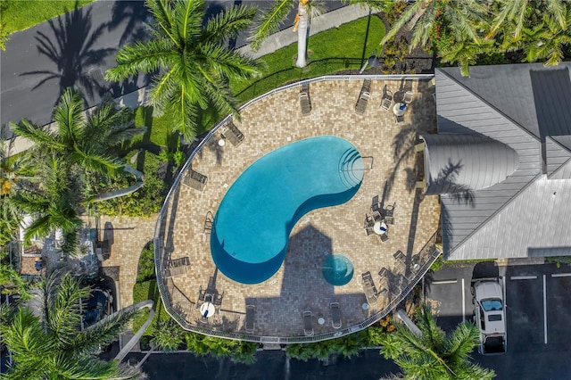 423 150th Ave Unit 1501, Madeira Beach, FL 33708 - bird's eye view of a pool
