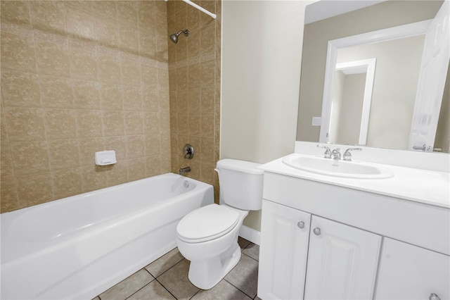 423 150th Ave Unit 1501, Madeira Beach, FL 33708 - full bathroom featuring vanity, bathing tub / shower combination, and tile patterned floors