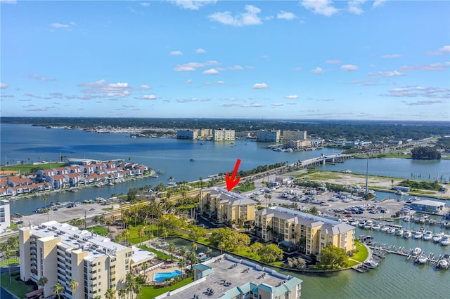 423 150th Ave Unit 1501, Madeira Beach, FL 33708 - drone / aerial view of a large body of water