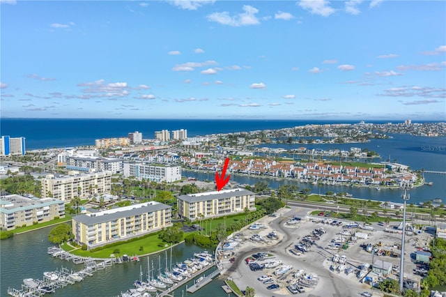423 150th Ave Unit 1501, Madeira Beach, FL 33708 - view of urban area featuring a nearby body of water and numerous boat docks