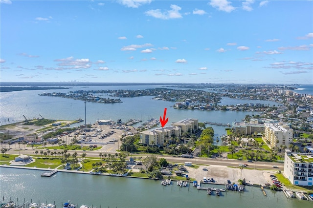 423 150th Ave Unit 1501, Madeira Beach, FL 33708 - drone / aerial view of a large body of water