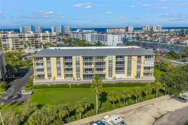 423 150th Ave Unit 1501, Madeira Beach, FL 33708 - bird's eye view of a large body of water and apartment complex