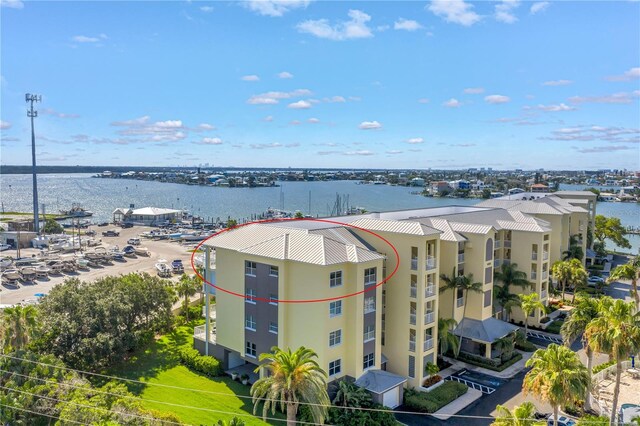 423 150th Ave Unit 1501, Madeira Beach, FL 33708 - drone / aerial view of a large body of water