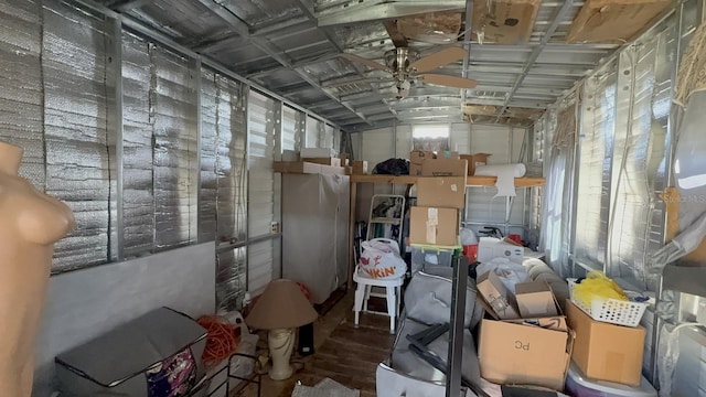 7206 Reindeer Rd, Tampa, FL 33619 - storage area with a ceiling fan