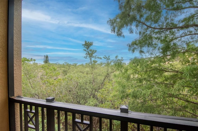 6513 Sand Shore Ln, New Port Richey, FL 34652 - balcony with a forest view