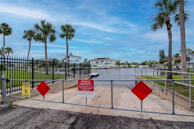 6513 Sand Shore Ln, New Port Richey, FL 34652 - surrounding community with a water view and a residential view