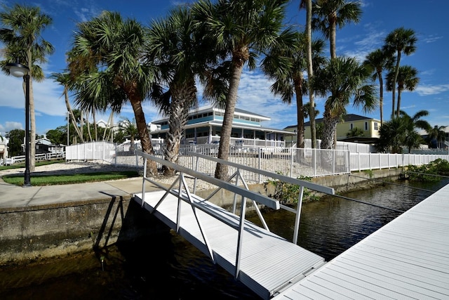 6513 Sand Shore Ln, New Port Richey, FL 34652 - dock area with a water view
