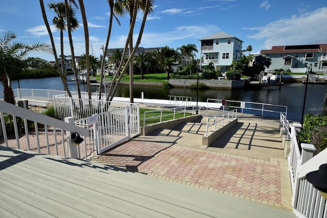 6513 Sand Shore Ln, New Port Richey, FL 34652 - deck with a water view