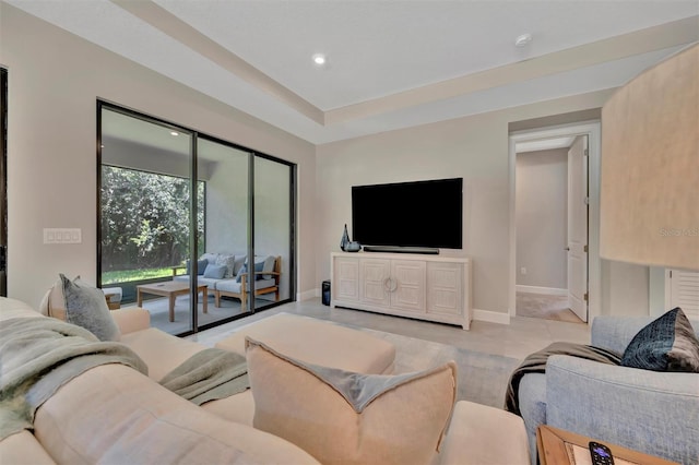 5320 Morey Farms Loop, Palmetto, FL 34221 - living room with baseboards and recessed lighting
