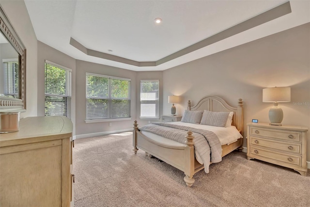 5320 Morey Farms Loop, Palmetto, FL 34221 - bedroom with light colored carpet and a raised ceiling