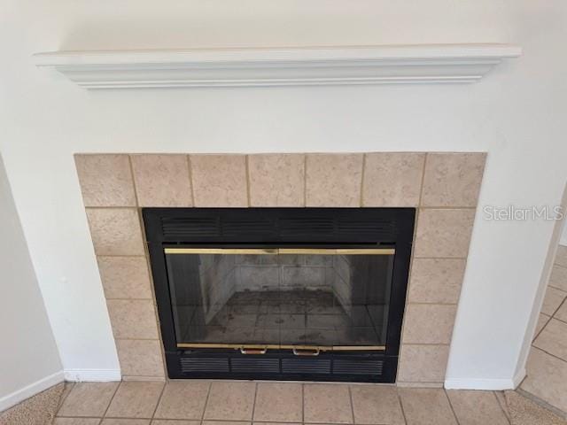 1922 Blue Sage Ct, Brandon, FL 33511 - detailed view of a fireplace
