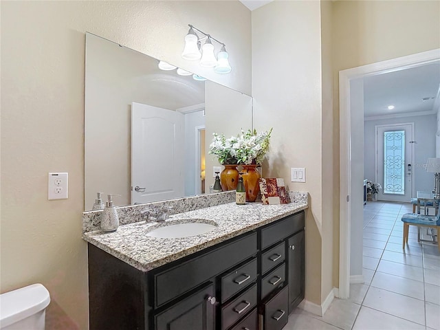 11703 Brighton Knoll Loop, Riverview, FL 33579 - bathroom featuring tile patterned floors and vanity