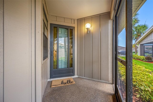 2131 Ridge Rd S Unit 19, Largo, FL 33778 - property entrance featuring board and batten siding