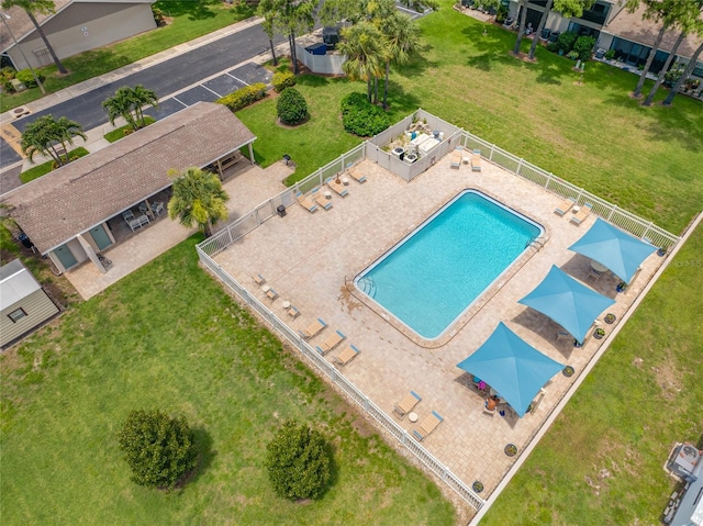 2131 Ridge Rd S Unit 19, Largo, FL 33778 - drone / aerial view of a pool area
