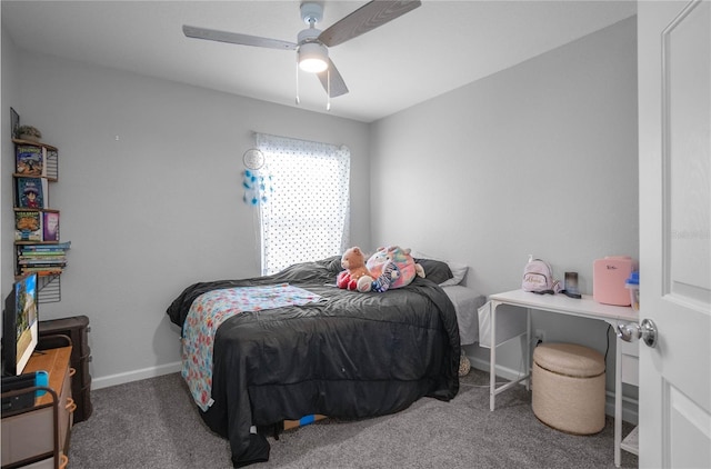 3921 SW 51st Ter, Ocala, FL 34474 - bedroom featuring carpet floors and ceiling fan