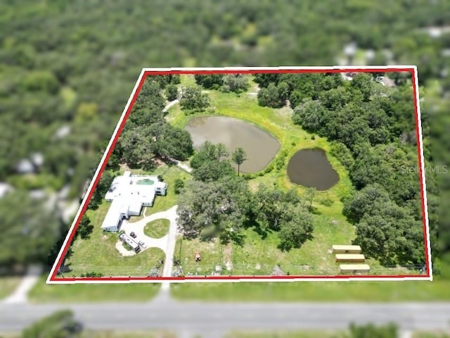 21921 US Highway 98, Dade City, FL 33523 - view of property location featuring property parcel outlined and a large body of water