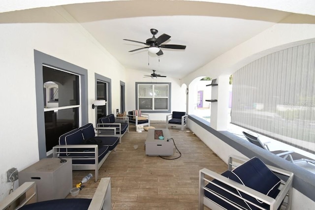 21921 US Highway 98, Dade City, FL 33523 - view of patio featuring outdoor lounge area and a ceiling fan