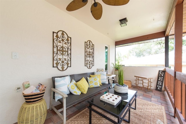 2174 Kent Ave, Clearwater, FL 33764 - sunroom with a ceiling fan