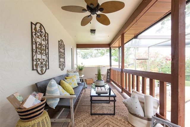 2174 Kent Ave, Clearwater, FL 33764 - sunroom / solarium with ceiling fan and outdoor lounge area