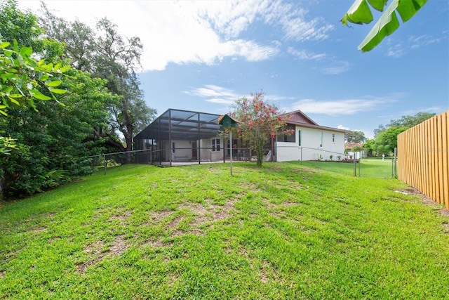 2174 Kent Ave, Clearwater, FL 33764 - fenced backyard with a lanai