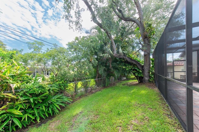 2174 Kent Ave, Clearwater, FL 33764 - view of yard with glass enclosure