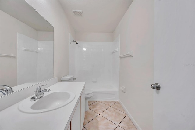 1302 Twilridge Pl, Brandon, FL 33511 - bathroom with vanity, tile patterned floors, and tub / shower combination