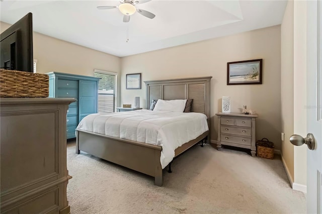 5264 Brilliance Cir, Cocoa, FL 32926 - bedroom with light carpet and ceiling fan