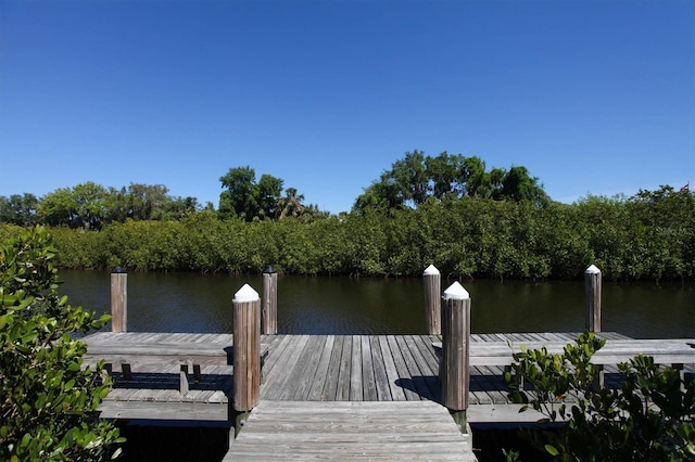 4743 Spinnaker Dr, Bradenton, FL 34208 - dock area featuring a water view