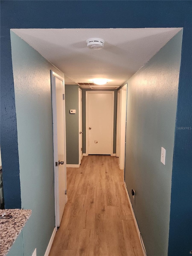 310 4th Ave SW, Ruskin, FL 33570 - hall with light wood-type flooring and baseboards