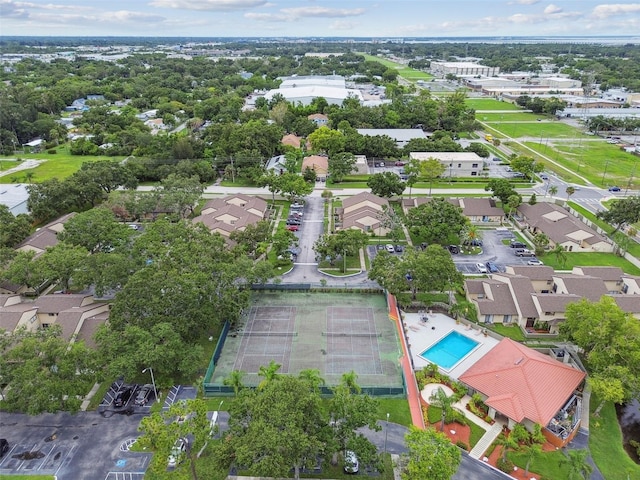 6262 142nd Ave N Unit 1302, Clearwater, FL 33760 - aerial perspective of suburban area with a pool