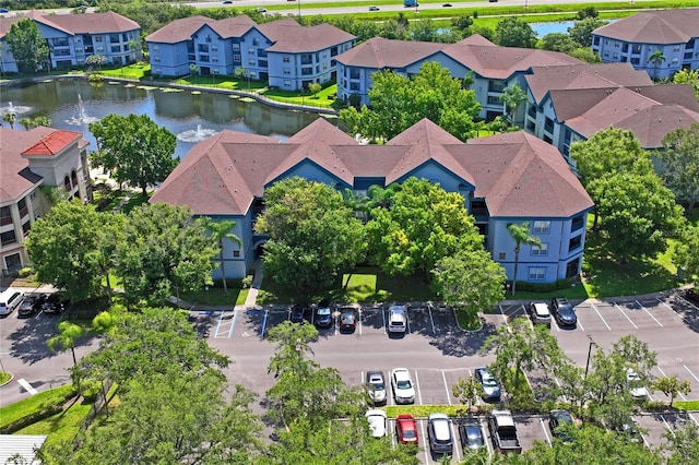 1640 Villa Capri Cir Unit 206, Odessa, FL 33556 - aerial perspective of suburban area with a nearby body of water