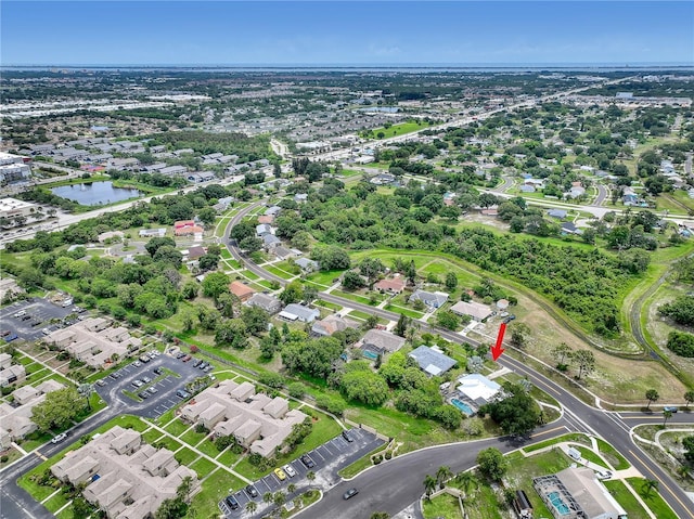 1340 NE Mariposa Dr NE, Palm Bay, FL 32905 - aerial overview of property's location with a large body of water