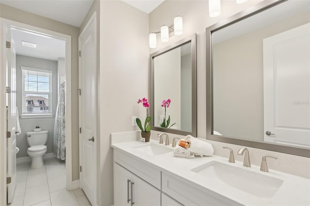 2903 Cordoba Ranch Blvd, Lutz, FL 33559 - bathroom featuring double vanity and tile patterned flooring