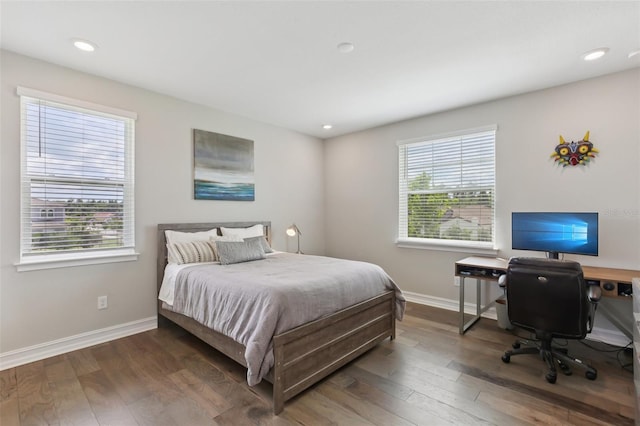 2903 Cordoba Ranch Blvd, Lutz, FL 33559 - bedroom featuring wood finished floors, recessed lighting, and an office area