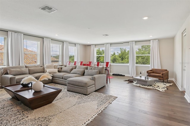 2903 Cordoba Ranch Blvd, Lutz, FL 33559 - living room with wood finished floors and recessed lighting