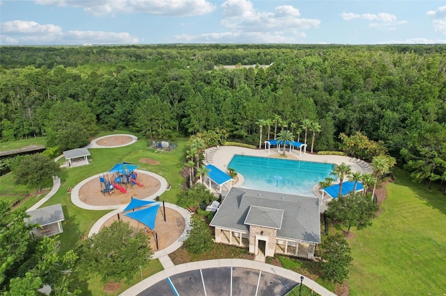 2903 Cordoba Ranch Blvd, Lutz, FL 33559 - drone / aerial view of a heavily wooded area