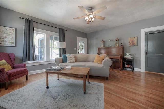 917 W Idlewild Ave, Tampa, FL 33604 - living area featuring light wood-type flooring and a ceiling fan
