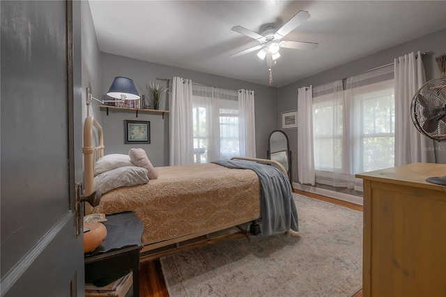 917 W Idlewild Ave, Tampa, FL 33604 - bedroom featuring wood finished floors and a ceiling fan