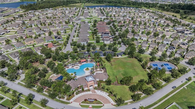 15420 Quail Woods Pl, Ruskin, FL 33573 - aerial overview of property's location with a nearby body of water