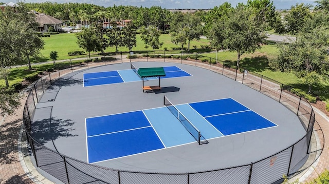 15420 Quail Woods Pl, Ruskin, FL 33573 - view of sport court with a tennis court