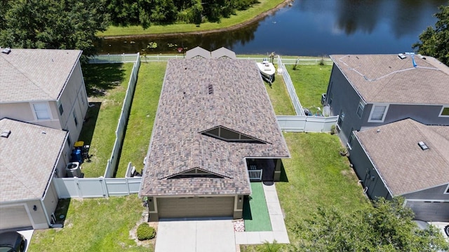 9831 Edmonton Dr, Land O Lakes, FL 34638 - view from above of property featuring a nearby body of water