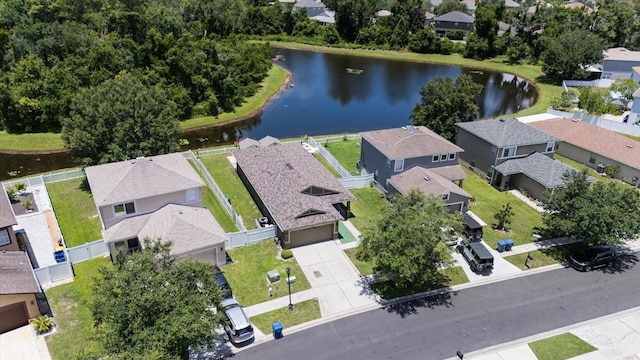 9831 Edmonton Dr, Land O Lakes, FL 34638 - aerial perspective of suburban area with a large body of water