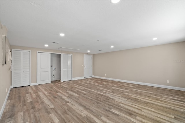 561 Golf And Sea Blvd, Apollo Beach, FL 33572 - basement featuring light wood-type flooring and recessed lighting