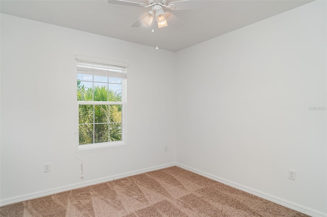 12841 Buffalo Run Dr, Gibsonton, FL 33534 - carpeted empty room with baseboards and ceiling fan